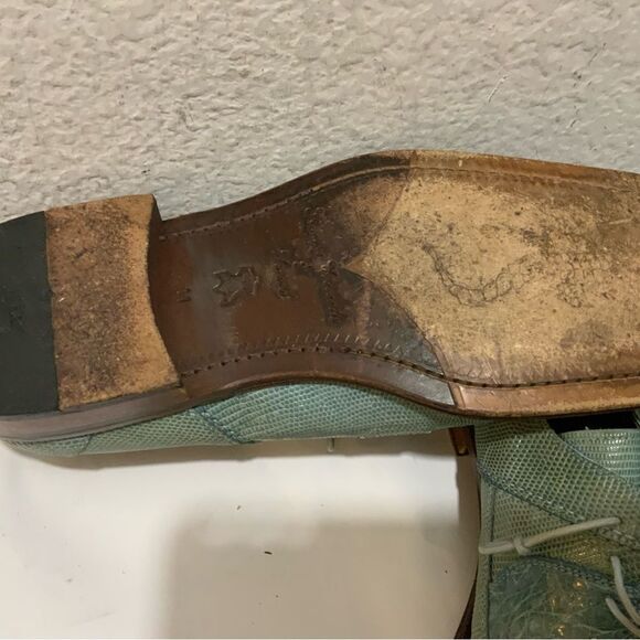 David Eden Lizard Lace-Up Mens Dress Shoes size 11 - Picture 15 of 16